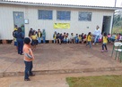 Aconteceu no dia 30/06/2016, na Escola Estadual Indgena Mbyja Por da Aldeia Tekoh Marangatu, no municpio de Guara, a ao escolar Enfrentamento e Combate  Violncia Contra a Criana e o Adolescente .