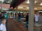 Atividade de boas vindas aos estudantes no CE Marechal Rondon