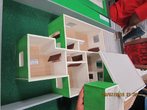 Os modelos residenciais foram exibidos no Laboratrio de Maquetaria do colgio para os demais alunos da escola, momento em que eles puderam explicar o processo construtivo de suas atividades.