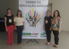 Juliana, Carla, Tnia e Simone no ! Encontro Estadual do Censo Escolar, Educao Bsica - Foz dezembro 2017